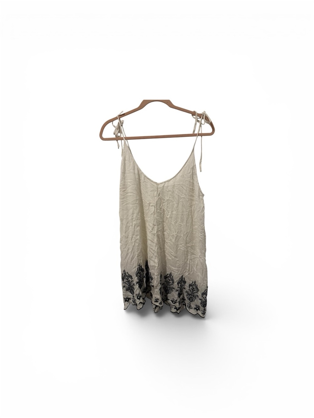 O'Neill Cream Camisole with Black Floral Trim
